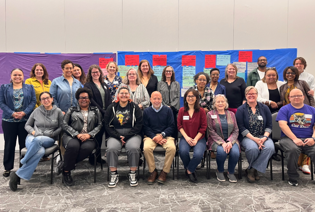 Group of county staff and community members at the community visioning session