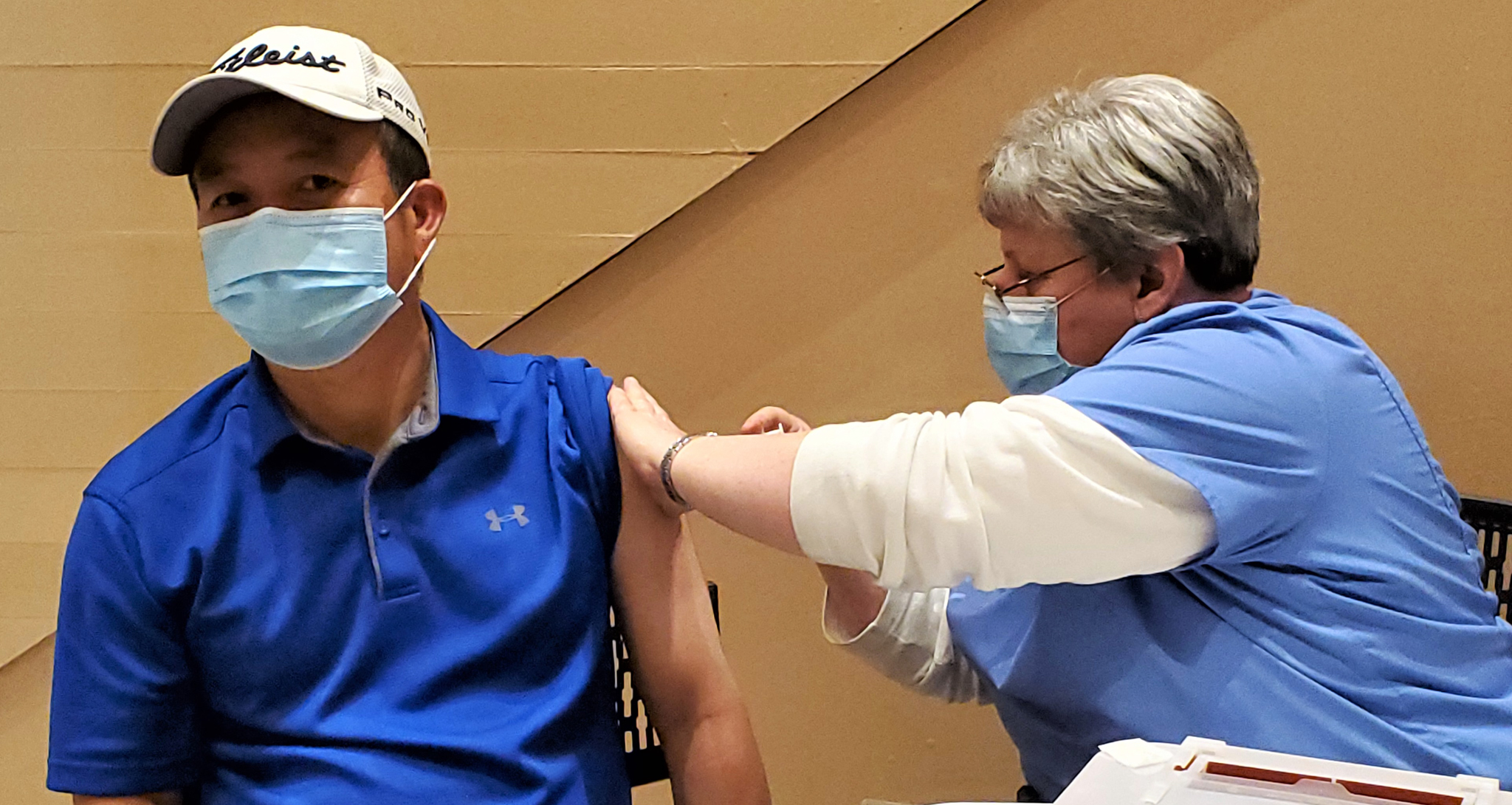 Person getting a vaccine