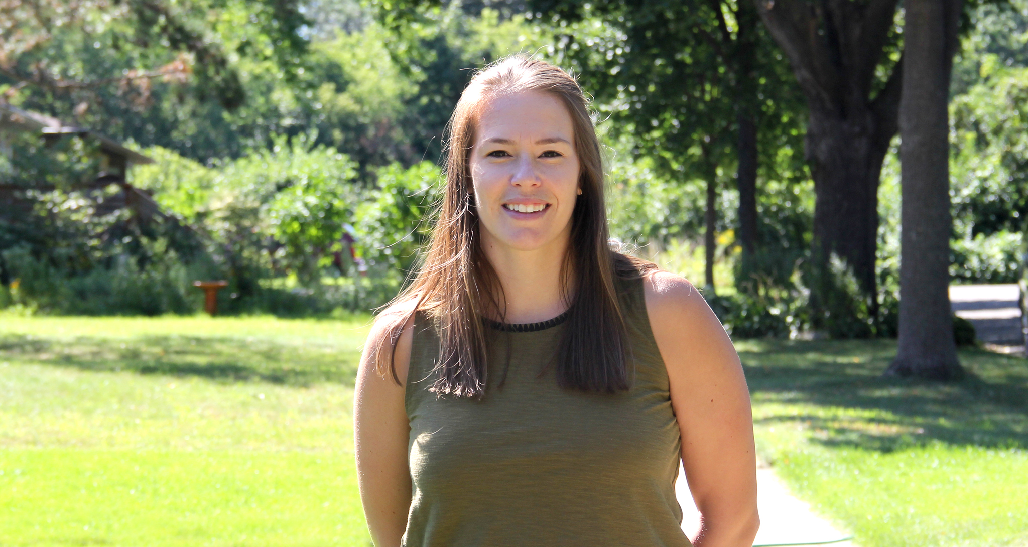 Hennepin County epidemiologist Franny Dorr standing outside