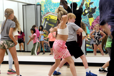 Kids dancing at House of Dance's studio