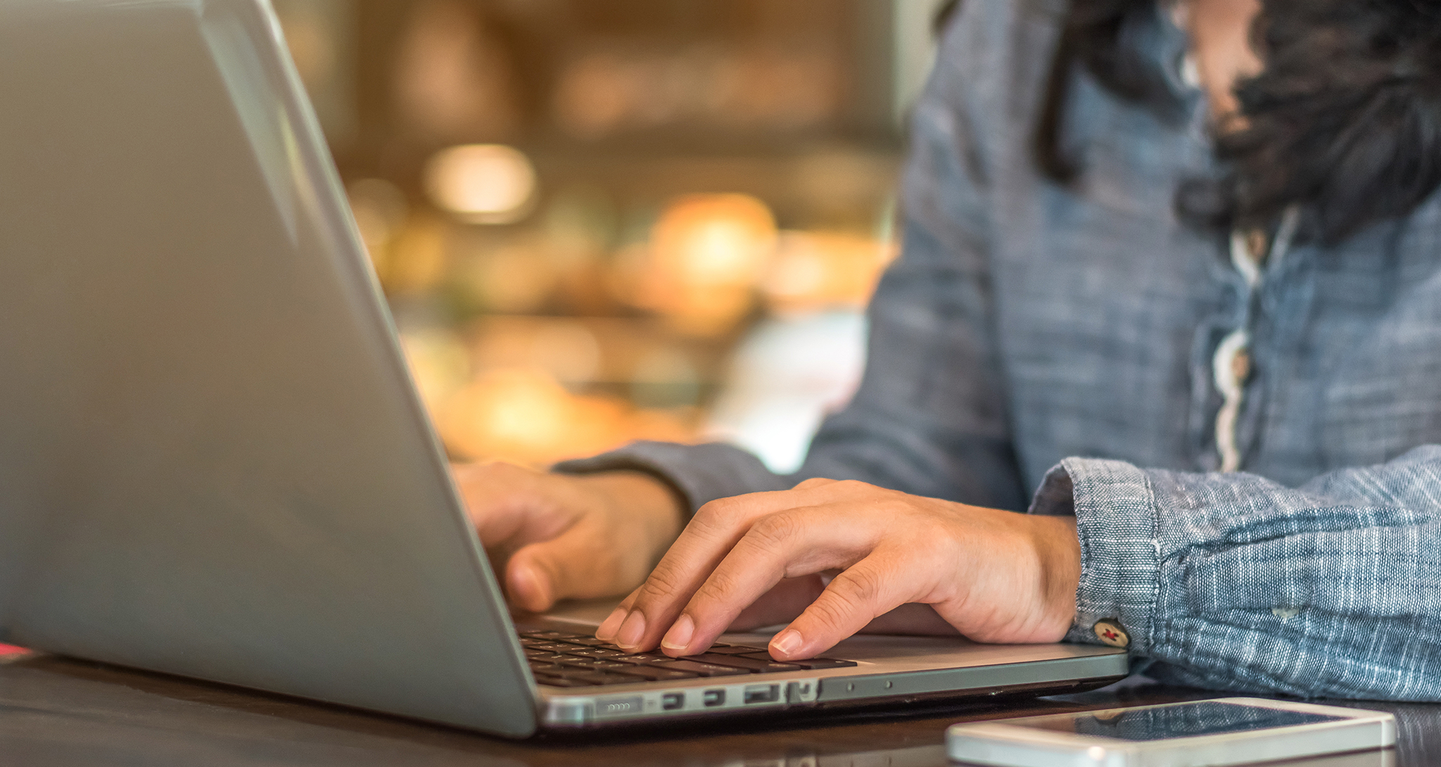 person working at computer