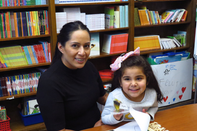 A parent and a child who are involved in Baby Space