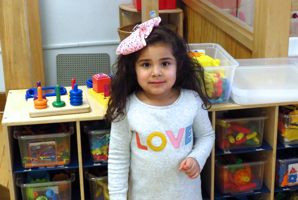 Sophia, a child who attends Baby Space